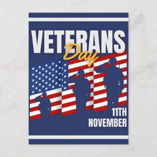 Tack för din tjänst: Veterans Day 2025 Helg Vykort
