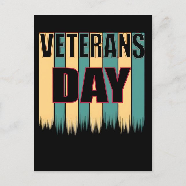 Tack för din tjänst: Veterans Day 2025 Helg Vykort (Framsida)