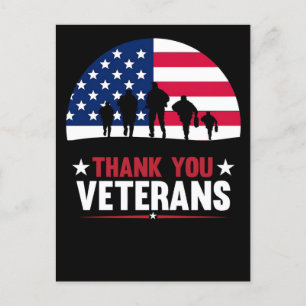 Tack för din tjänst: Veterans Day 2025 Helg Vykort