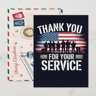 Tack för din tjänst: Veterans Day 2025 Helg Vykort