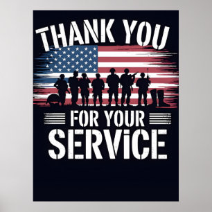 Tack för din tjänst: Veterans Day 2025 Poster