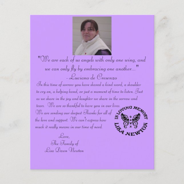 Tack för dina kort (Framsida)