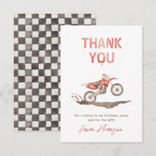 Tack för dina kort, Dirt Bike Party Kort