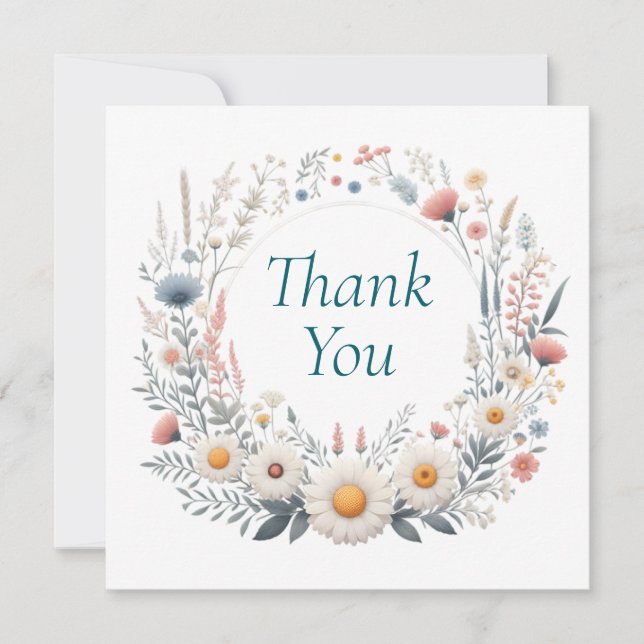 Tack för dina kort för bröllop eller Shower (Framsida)