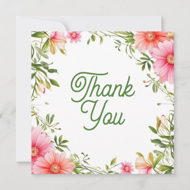 Tack för dina kort för bröllop eller Shower (Framsida)