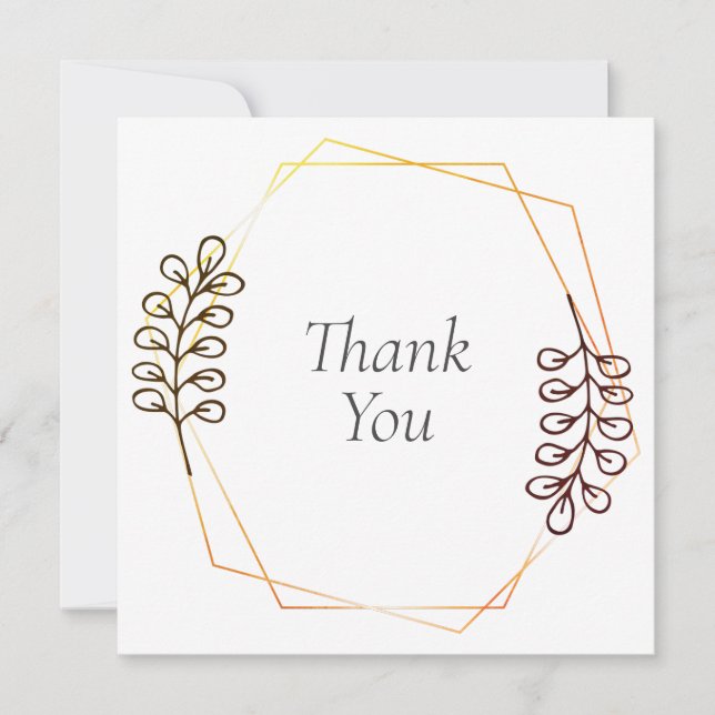 Tack för dina kort för bröllop eller Shower (Framsida)