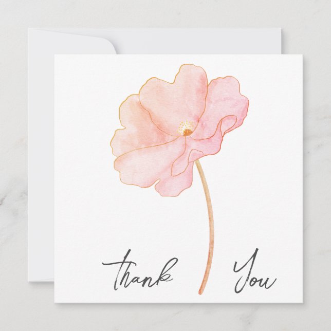 Tack för dina kort för bröllop eller Shower (Framsida)