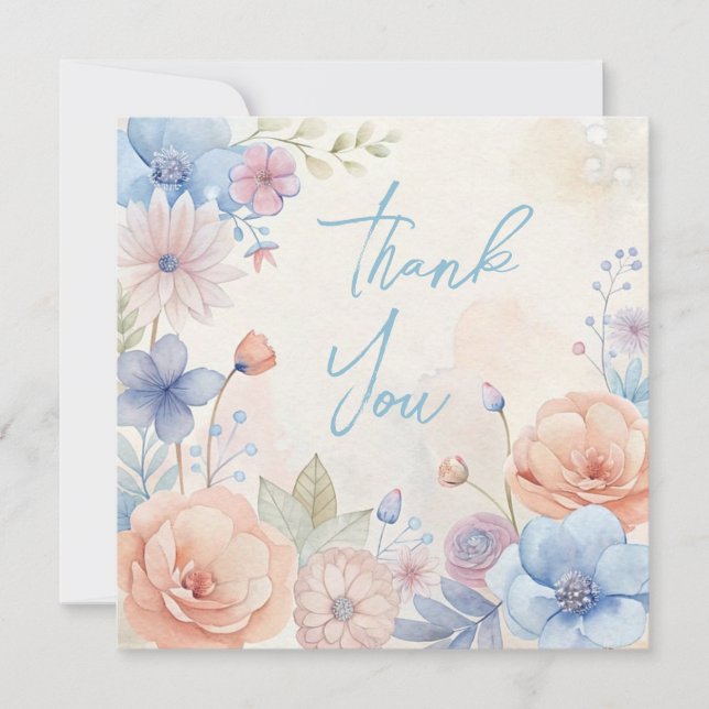 Tack för dina kort för bröllop eller Shower (Framsida)