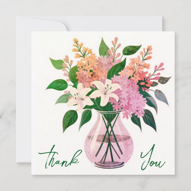 Tack för dina kort för bröllop eller Shower (Framsida)