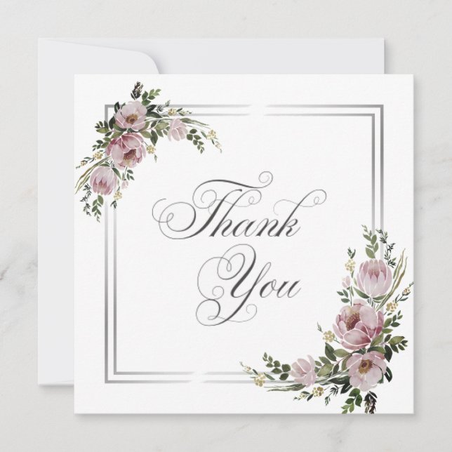 Tack för dina kort för bröllop eller Shower (Framsida)