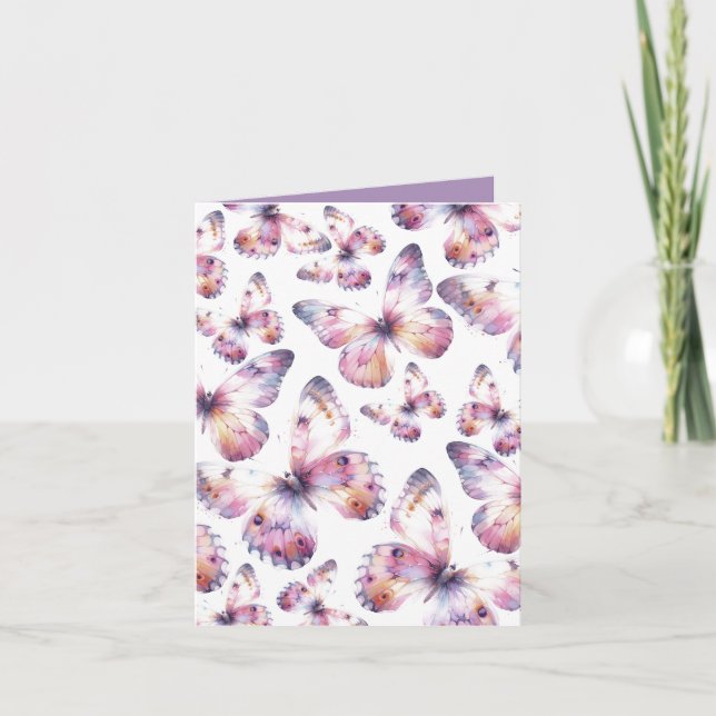Tack för dina kort för fjäril-temat (Framsida)