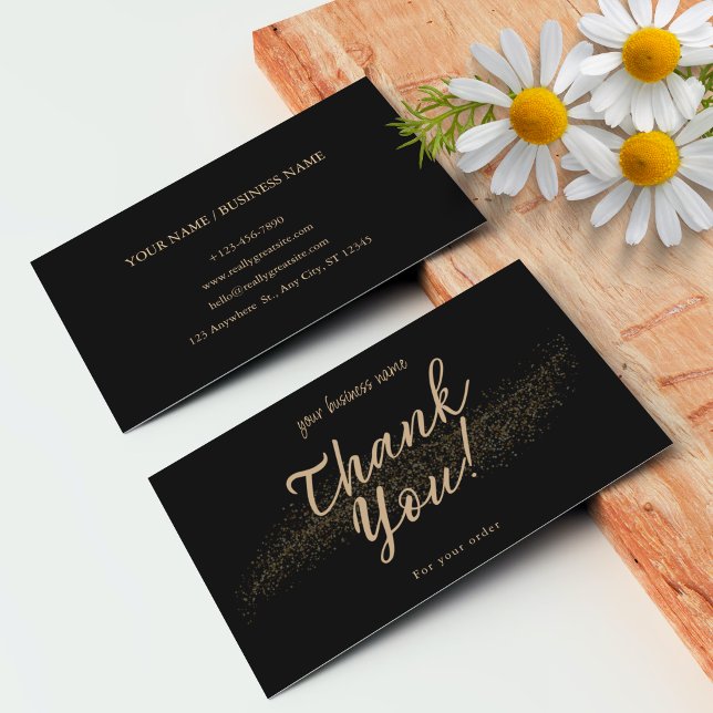 Tack för dina kort för personligen Small Business (Personalized Small Business Thank You Cards)