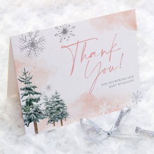 Tack för dina kort för Vinter Baby Shower