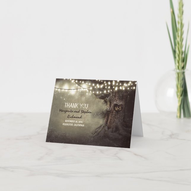 Tack för dina kort, gamle träd-romantiske ljus brö (Framsida)