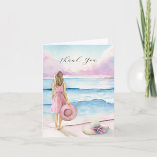 Tack för dina kort, Girly Beach Scenes Meddelande