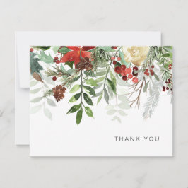 Tack för dina kort i Blommigten elegant Winter Gre