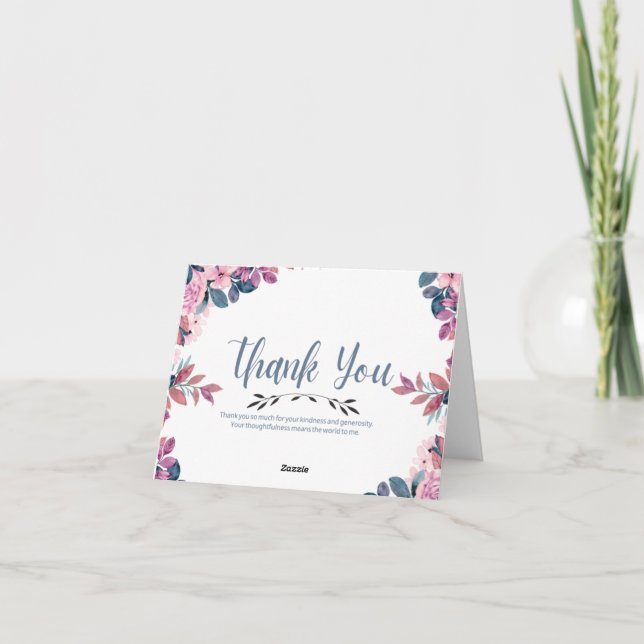 Tack för dina kort i bröllop (Baksida)