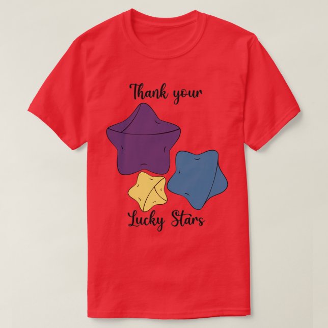 Tack för dina Lucky Stars T Shirt (Design framsida)