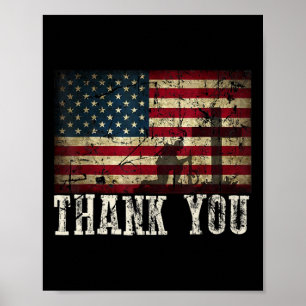 Tack för dina tjänster Patriotisk - Veteran D Poster