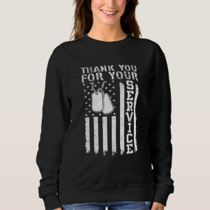 Tack för dina tjänster Patriotiska veterans dag T Shirt