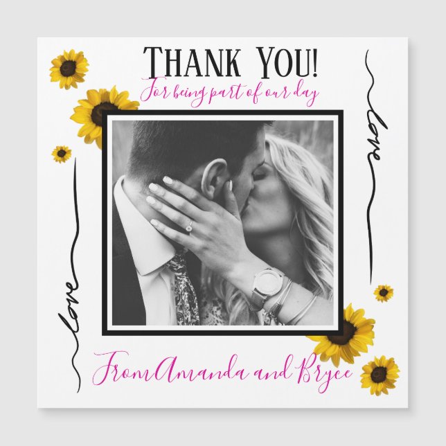 Tack för dina vackra solblommor (Framsida)