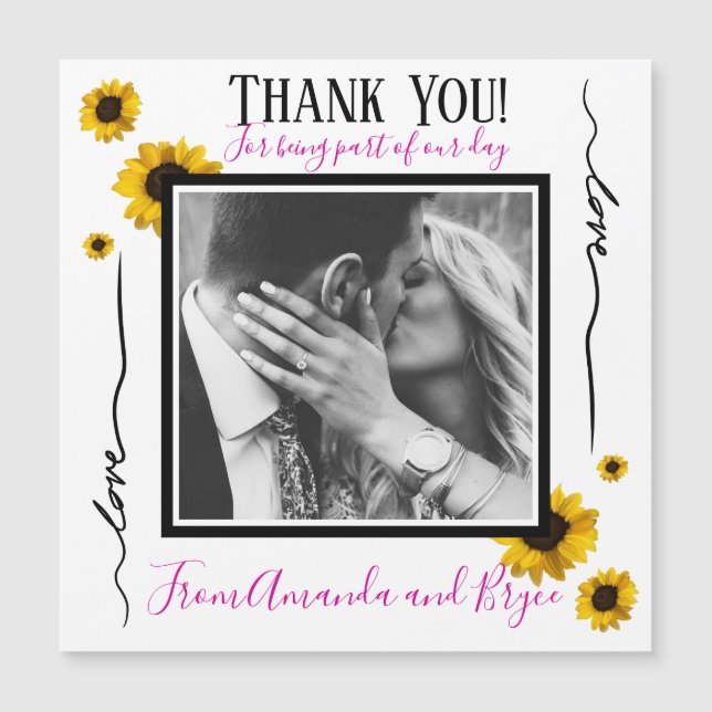 Tack för dina vackra solblommor (Framsida)