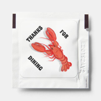 Tack för Dining Lobster Hand Wipes