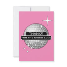 TACK FÖR Disco Kärlek Ball Retro Födelsedag