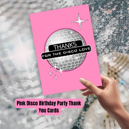 TACK FÖR Disco Kärleksfest Retro Födelsedag Kort