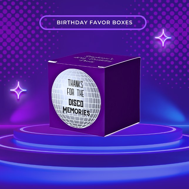 Tack för Disco Memories Retro Birthday Presentaskar (Skapare uppladdad)