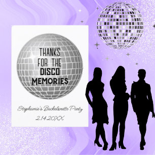Tack För Disco Minnen Sängkammarparty Tack Vykort