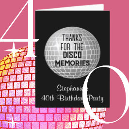 Tack För Diskominnen 40-årsdag Tack 