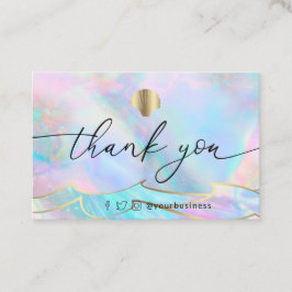 Tack för ditt årskel och oceanen vågar visitkort