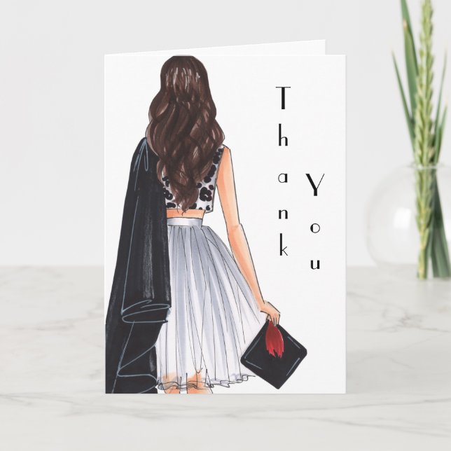 Tack för ditt Asiatiska tema Studenten Kort (Framsida)