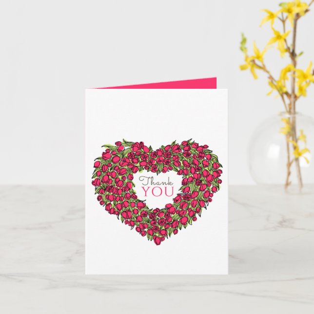 Tack för ditt bröllop-foto! kort (Gul blomma)