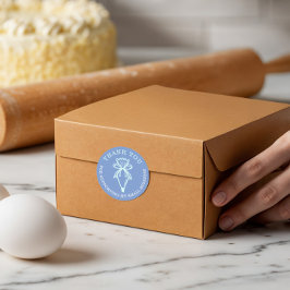 Tack för ditt Business Bakery-lagersäck Runt Klistermärke