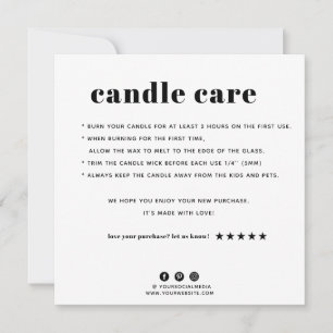 Tack för ditt Candle-kort Kort