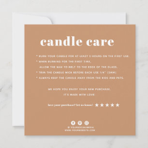 Tack för ditt Candle-kort Kort