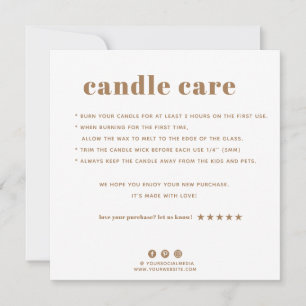 Tack för ditt Candle-kort Kort