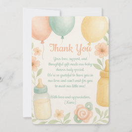 Tack för ditt Cute Baby Shower-kort