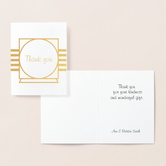 Tack för ditt Foil Card Folierat Kort (Display)