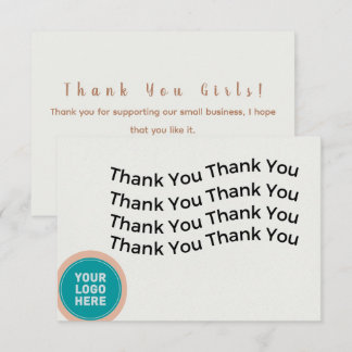 Tack för ditt företag. kort