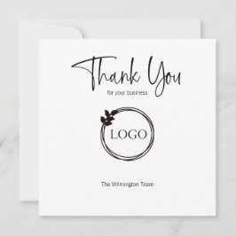 Tack för ditt företag - Personlig med Logotyp