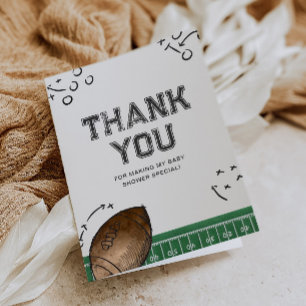 Tack för ditt fotbollskort för babyskor