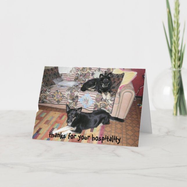 Tack för ditt gästkort (hundar) (Framsida)