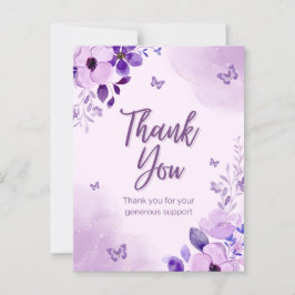 Tack för ditt generösa stöd vykort