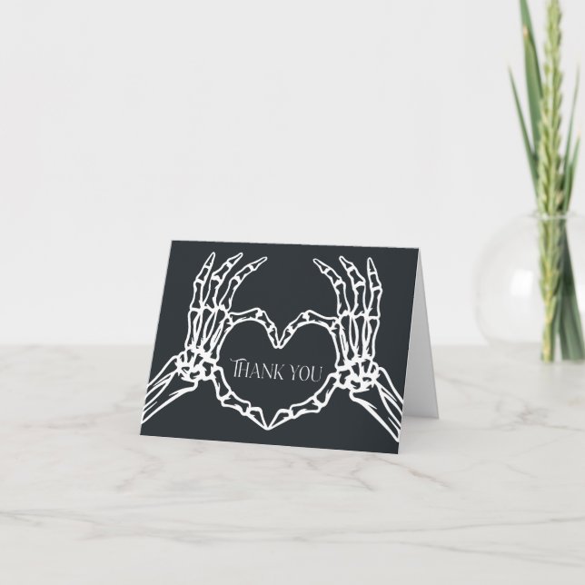 Tack för ditt getton Skeleton Baby Shower (Framsida)