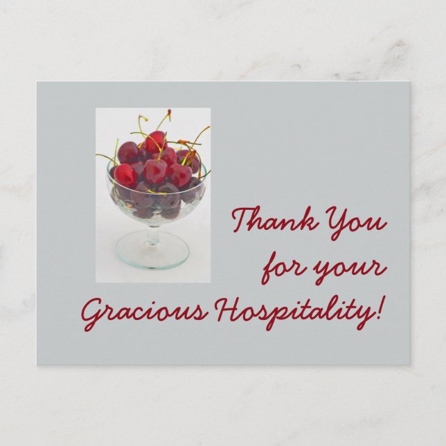 Tack för ditt Gracious Hospitality! Vykort (Framsida)