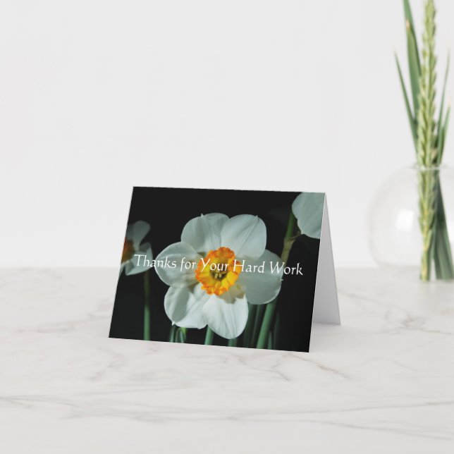 Tack för ditt hårda arbete kort (Framsida)