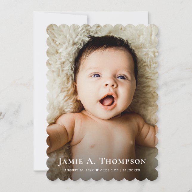 Tack för ditt hjärt-moderna födelsetal i Nyfödd be Meddelande (Framsida)